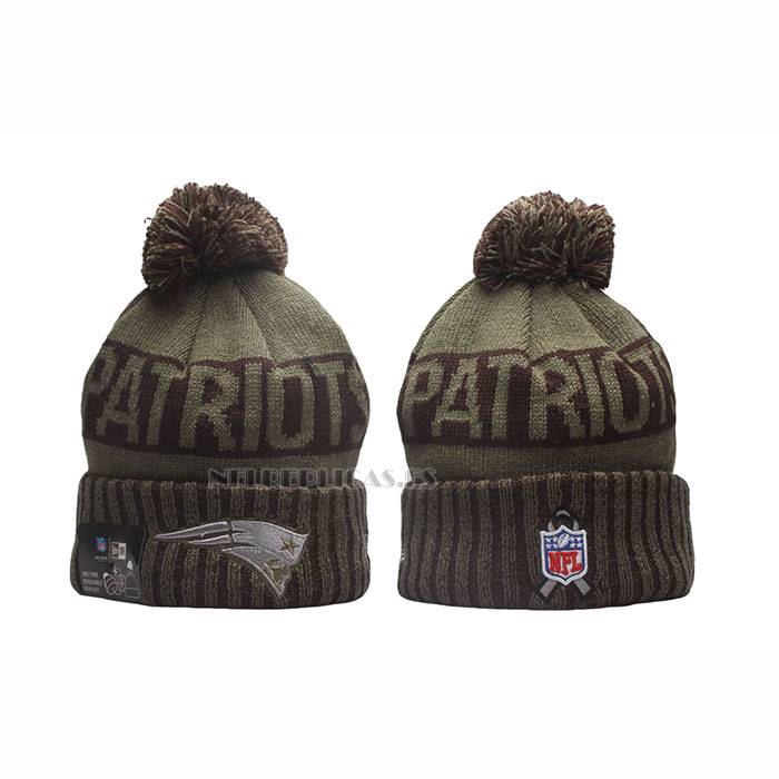 Gorro Beanie New England Patriots New Era Verde Militar